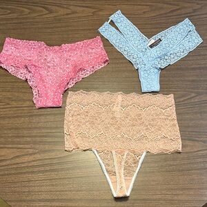 NEW Victoria’s Secret XL Panties Underwear Lot of 3 NWT